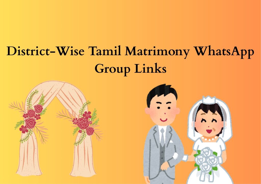 District Wise Tamil Matrimony WhatsApp Groups